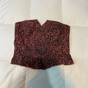 Urban Outfitters Cheetah Print tube top